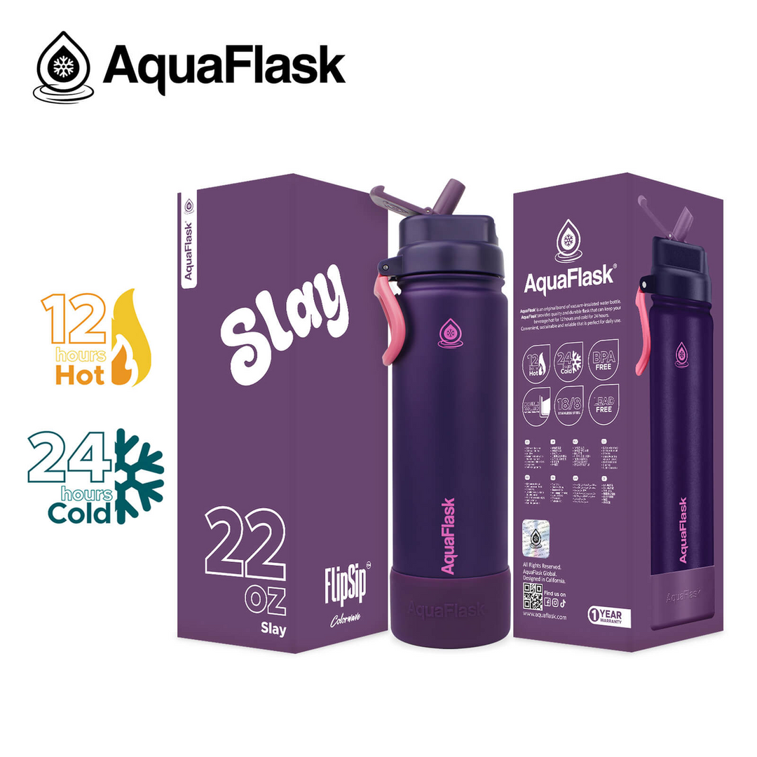 Aquaflask Colorwave Flipsip Insulated Bottle 22Oz