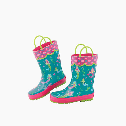 Stephen Joseph Aop Rain Boots Mermaid