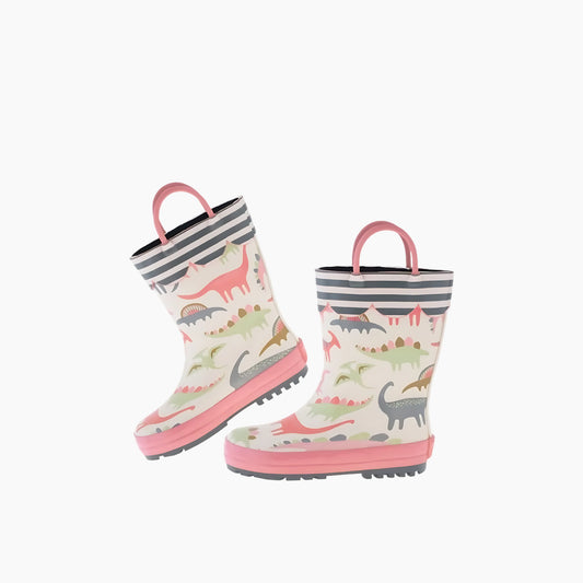 Stephen Joseph Aop Rain Boots Pink Dino