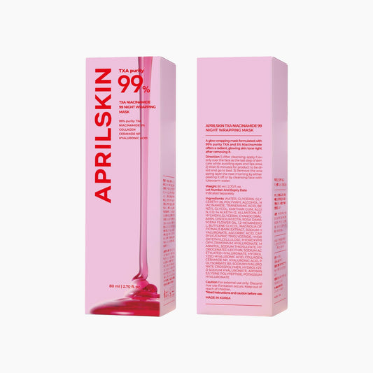 APRILSKIN قناع الوجه الليلي TXA نياسيناميد 99