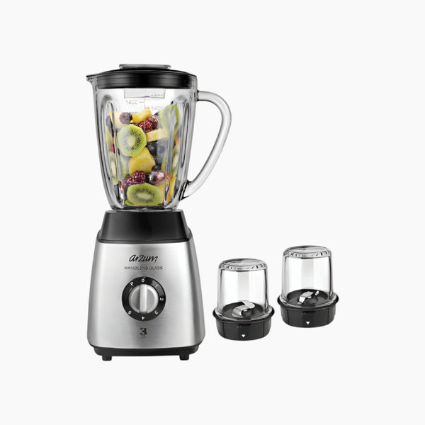 Maxiblend Glass Liquidiser – Stainless Steel