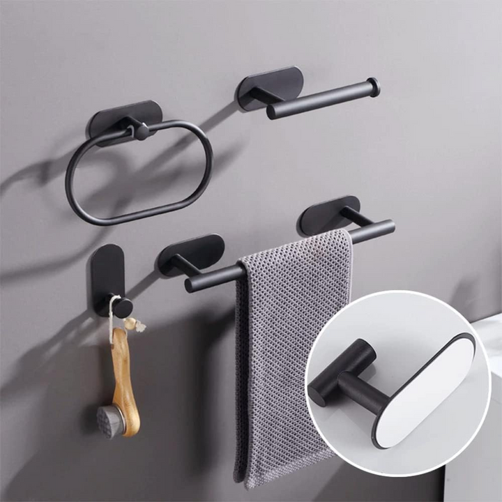 ARMN Adhesive Bathroom Set - 4 Pcs