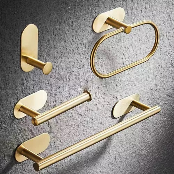 ARMN Adhesive Bathroom Set - 4 Pcs