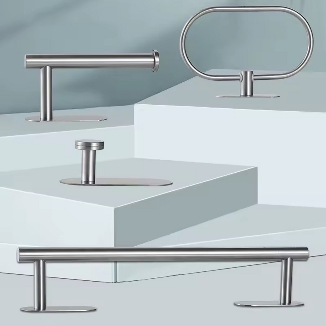 ARMN Adhesive Bathroom Set - 4 Pcs