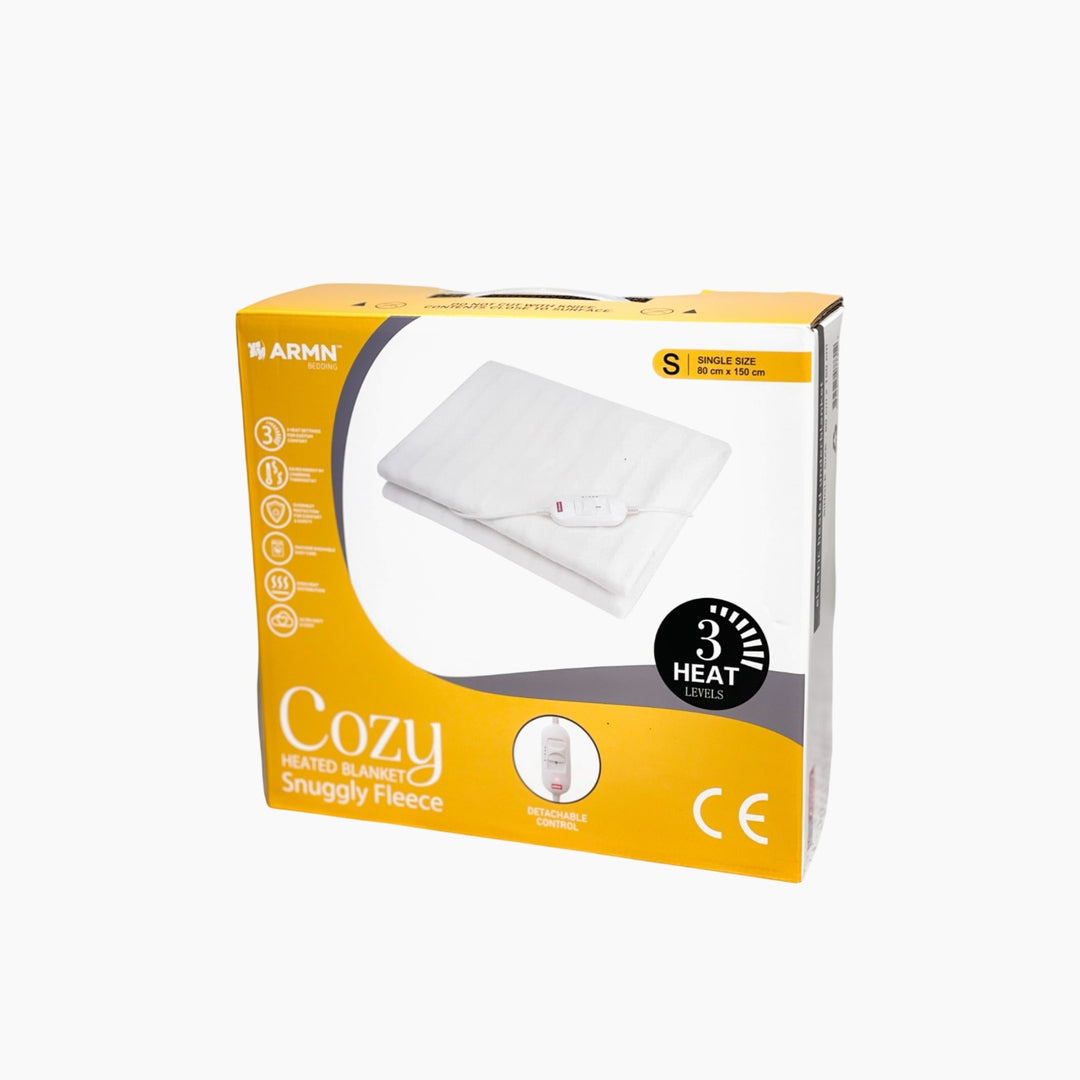 ARMN Cozy Electric Mattress Pad - White