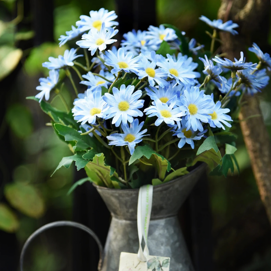 ARMN Evergreen Five Artificial Chrysanthemum Flowers