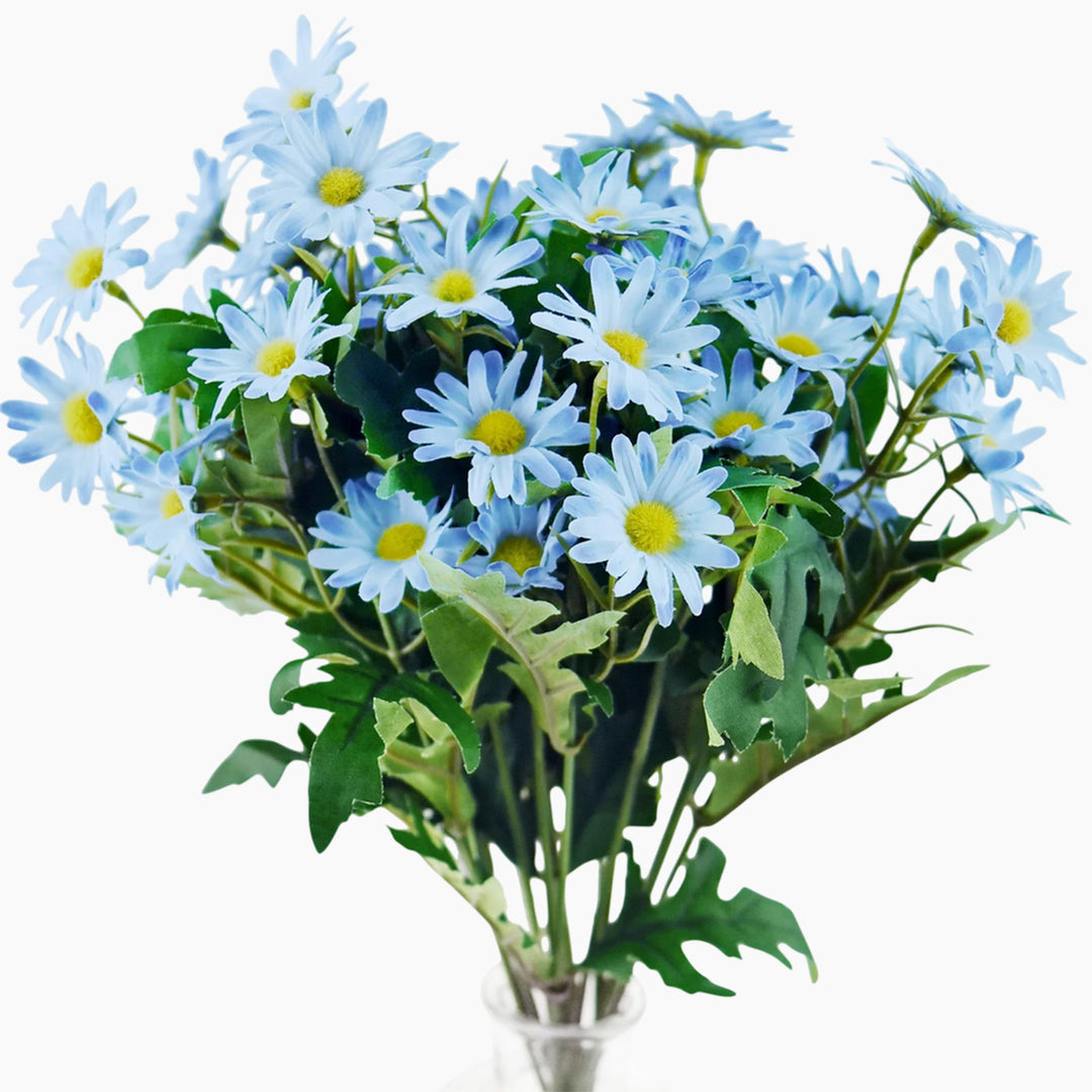 ARMN Evergreen Five Artificial Chrysanthemum Flowers