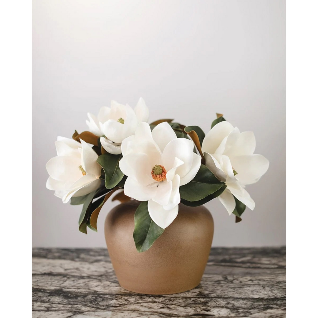 ARMN Evergreen Artificial Magnolia Flowers