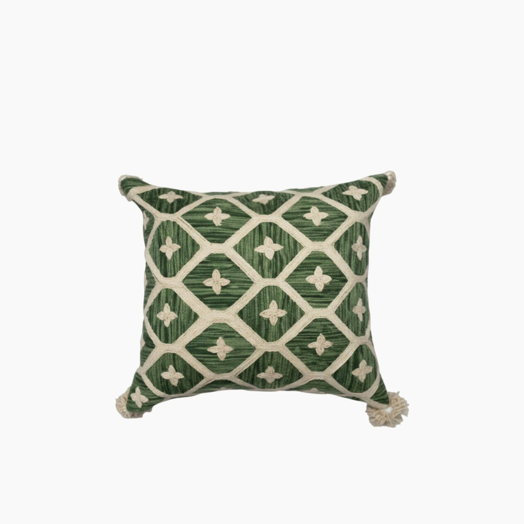 ARMN House Warming Cushion Cover 45*45 cm - Checked Design Green