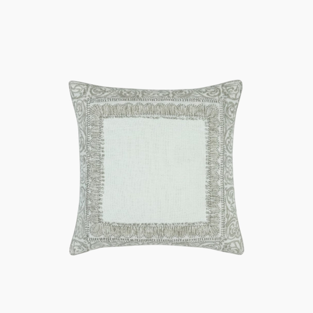 ARMN House Warming Cushion Cover 45*45 cm - Patterned White &amp; Beige
