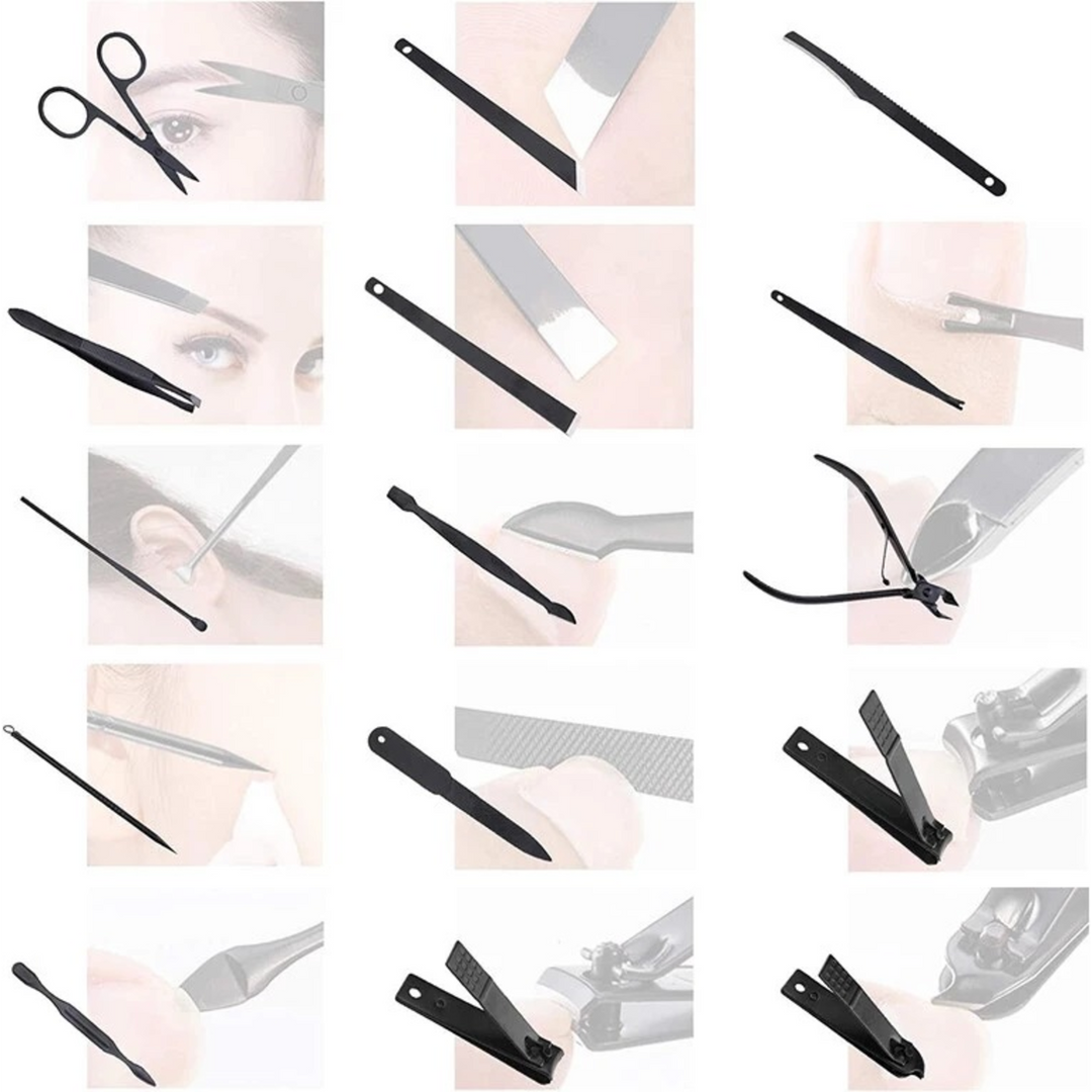 ARMN Manicure Personal Care Set with Case 15 Pcs
