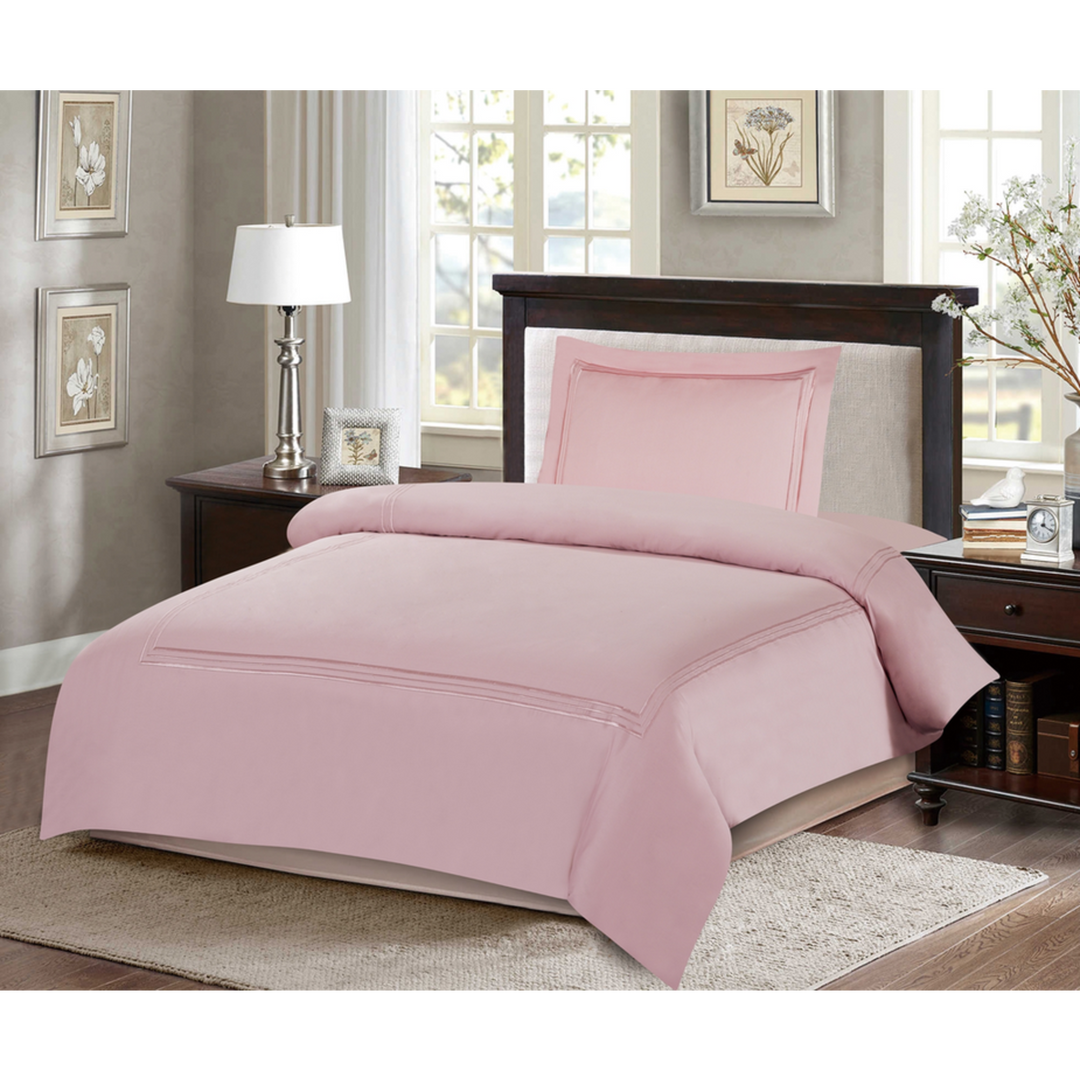ARMN Naturesoft Single Duvet Cover Set Blush Mix - 3 Pcs
