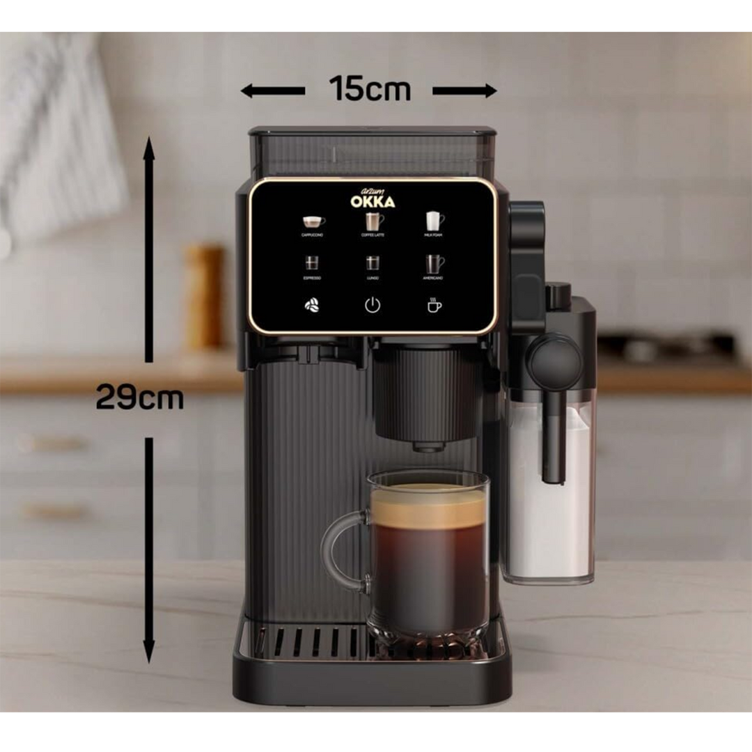 Arzum Okka Barista Compact Automatic Espresso Machine Chrom