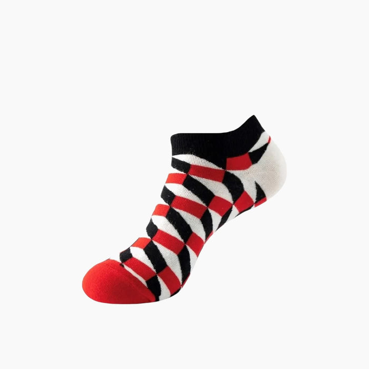 Leopardous ASK ankle socks with leopard pattern