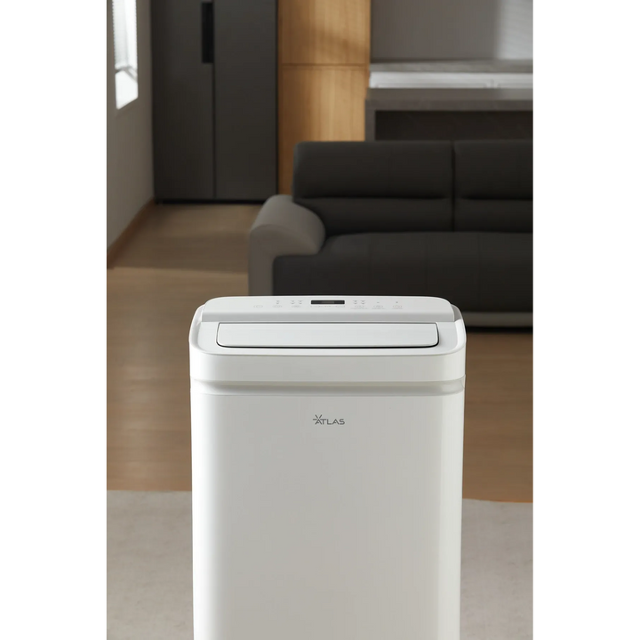 Atlas portable air conditioner in white with A+ energy rating