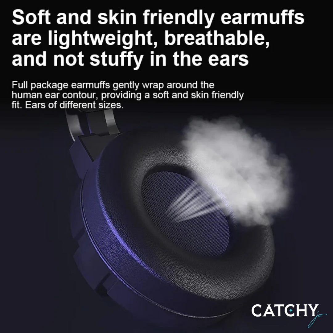 AULA S606 gaming headset with seven-color lamp effect