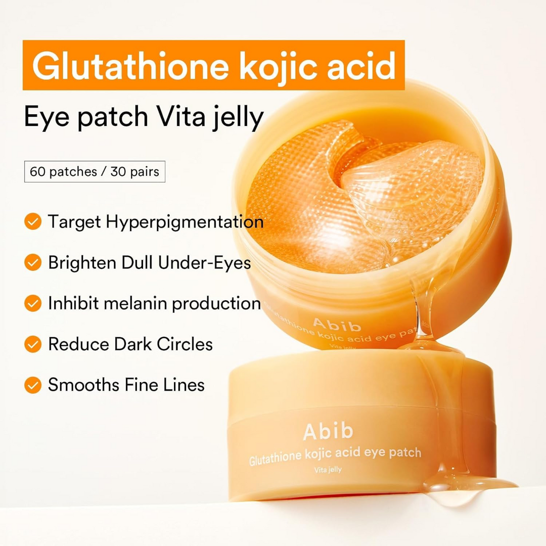 Abib Glutathione Kojic Acid Eye Patch Vita Jelly 60 Count