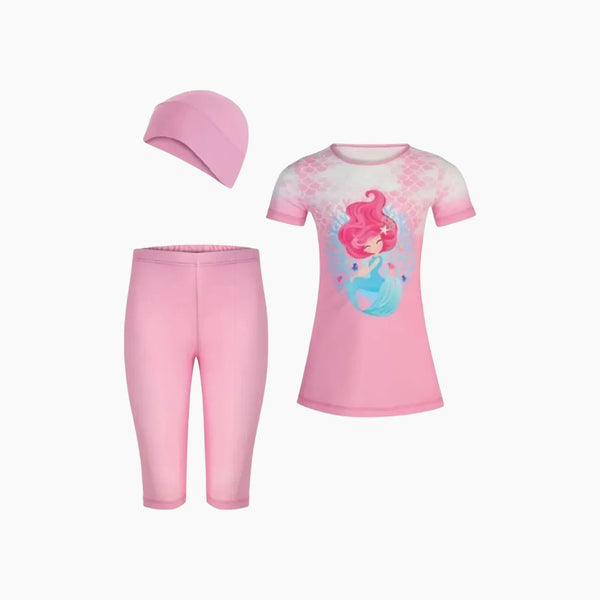 Adasea Girl Half Covered Swimsuit