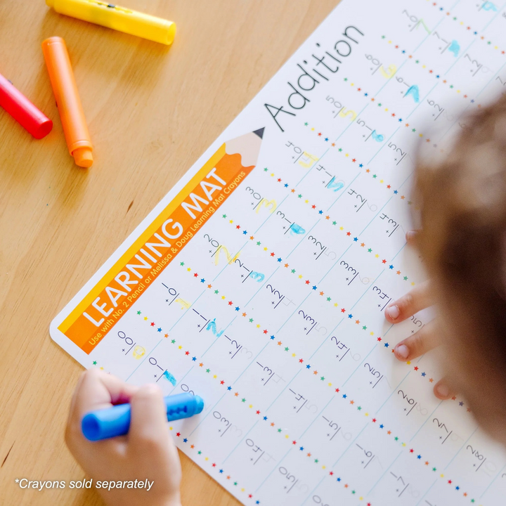 Melissa &amp; Doug addition write-a-mat educational toy for interactive play
