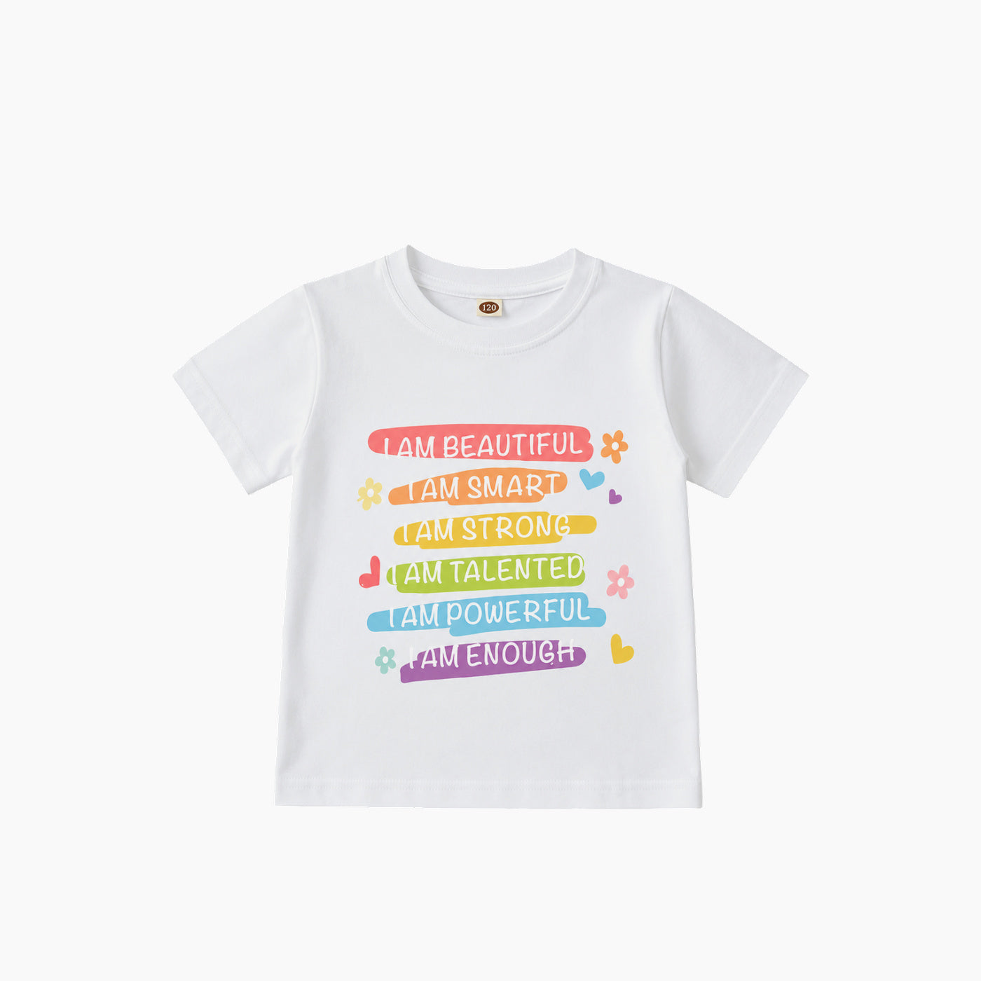 Affirmations t-shirt in black, size 9-10Y