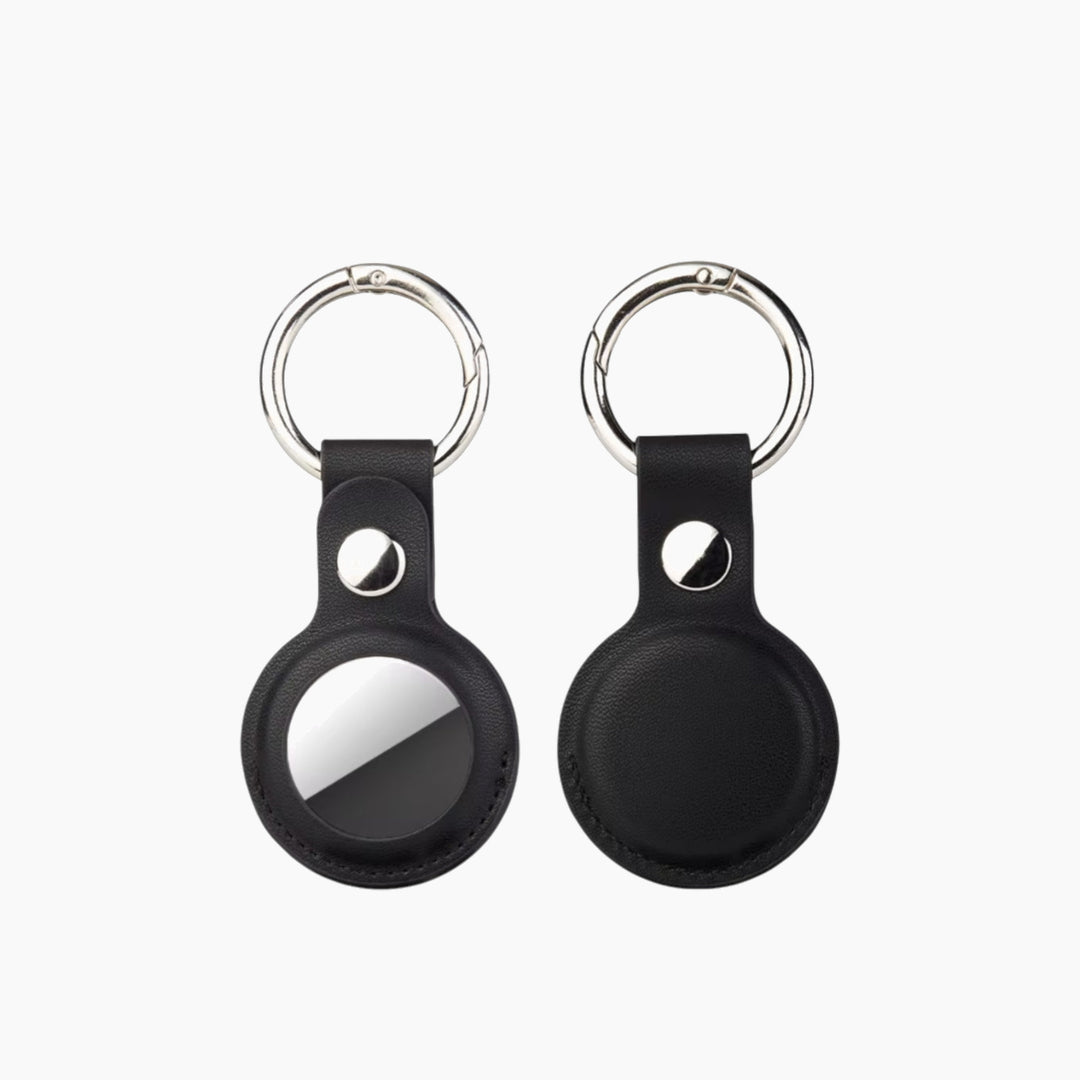 C.JO AirTag leather case in black