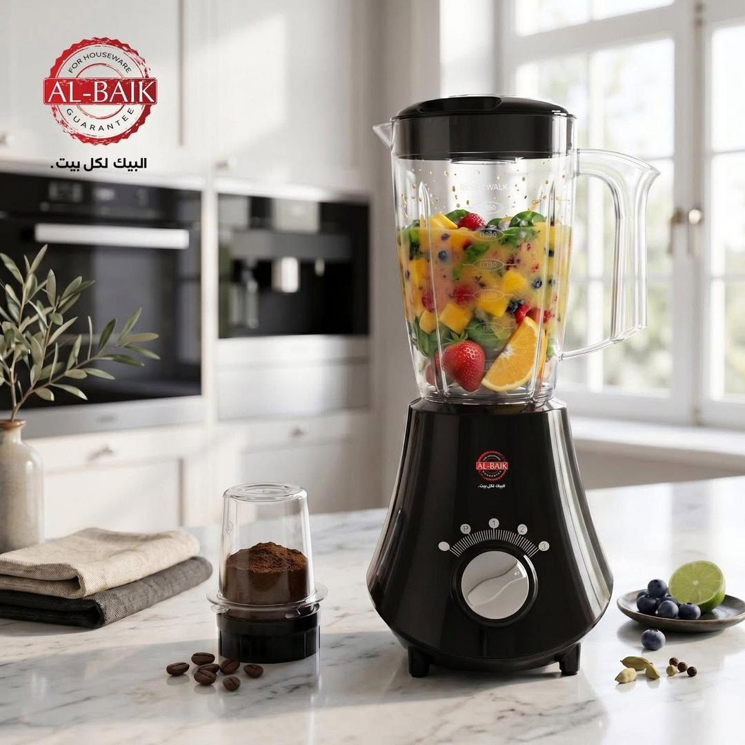 Al-Beik Blender with Grinder, Black