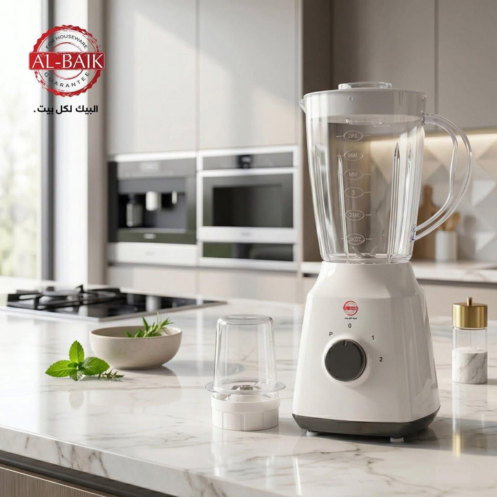 Al-Beik Blender with Grinder, White
