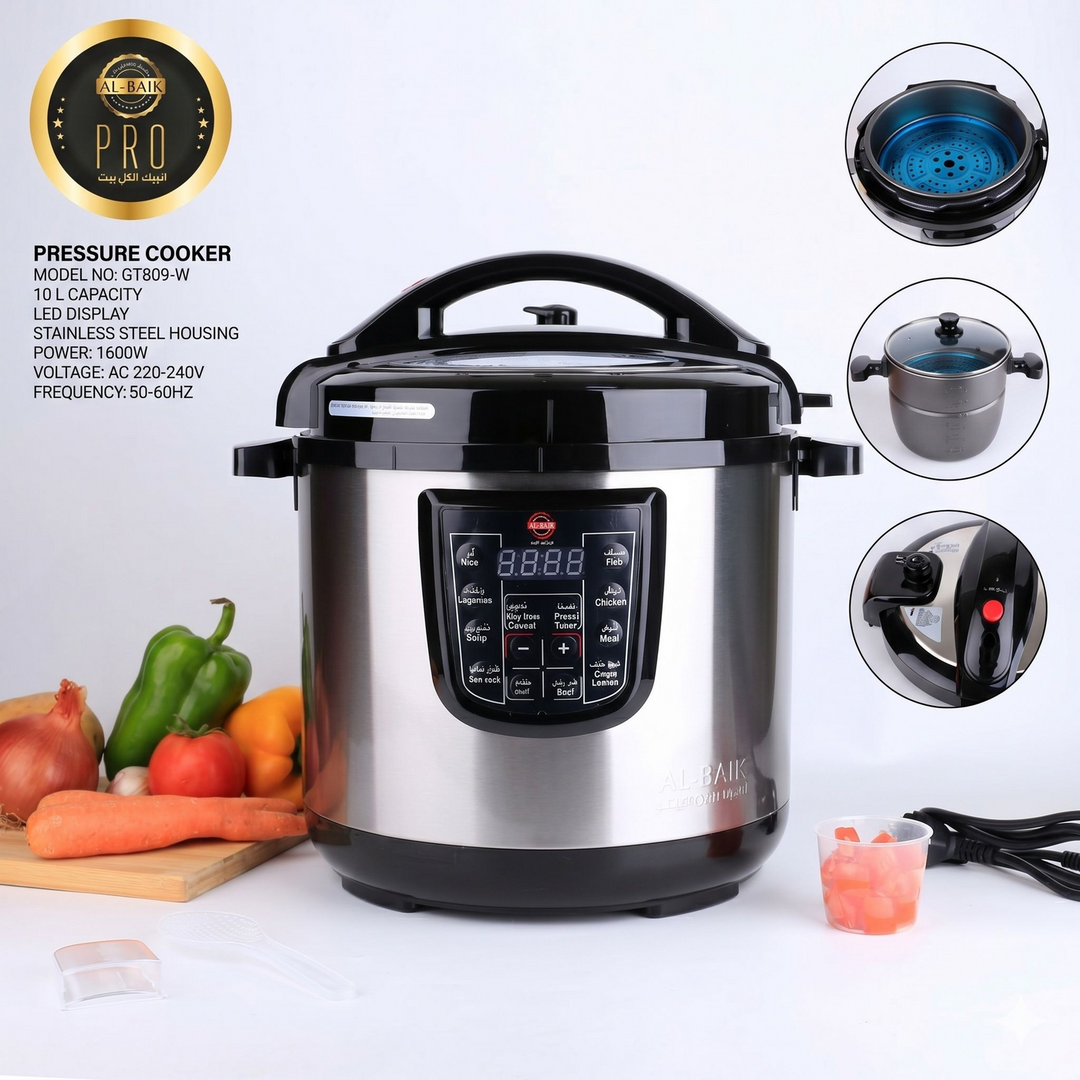 Al-Beik Electric Pressure Cooker Pro, 10L