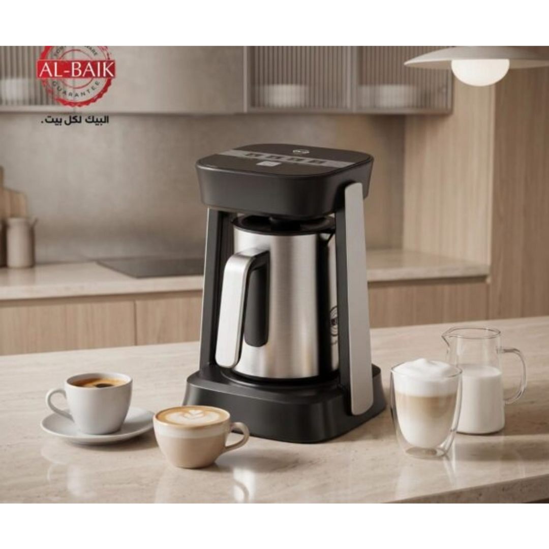 Albaik 2-in-1 Turkish Coffee Maker and Milk Frother