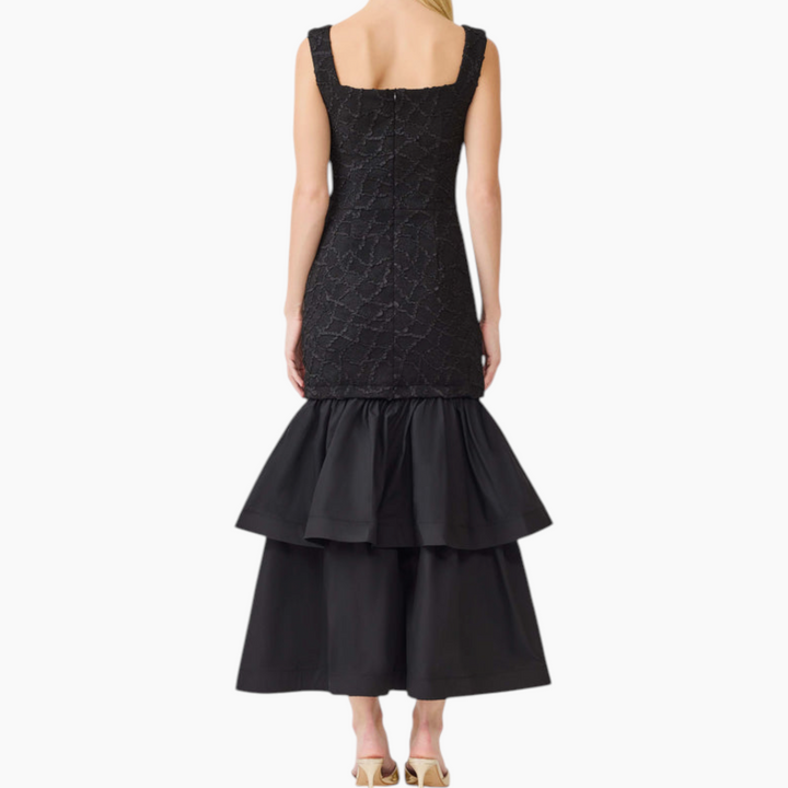 Elliatt Alexandra Tiered Gown in Black
