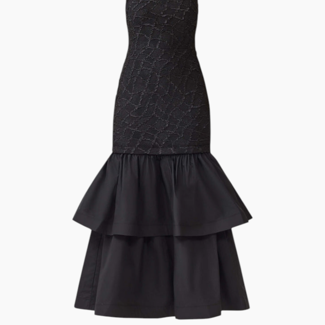 Elliatt Alexandra Tiered Gown in Black
