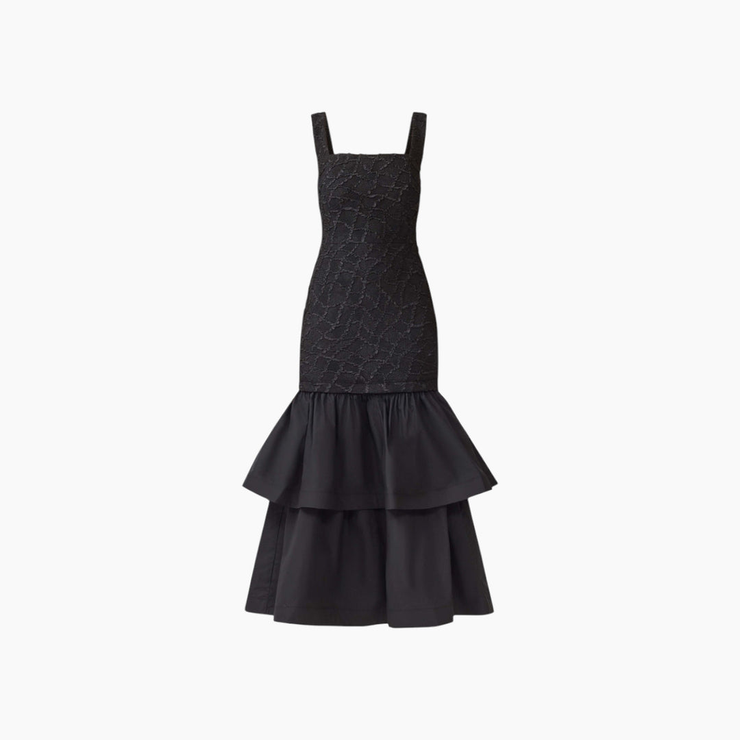 Elliatt Alexandra Tiered Gown in Black