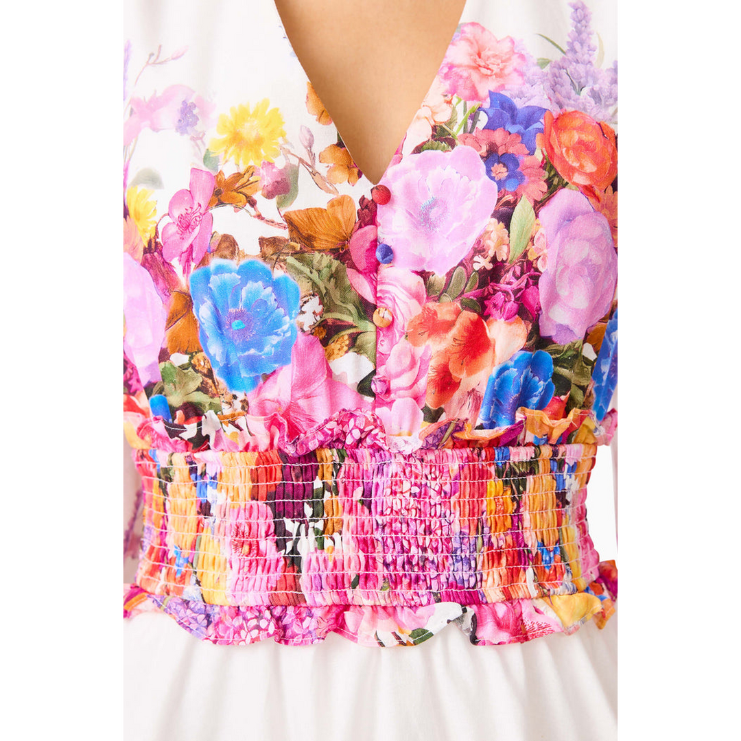 Elliatt  Alice Long Sleeve Mini Dress in Ombre Floral