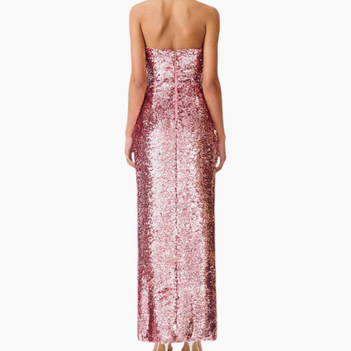 Elliatt Alissa Sequin Strapless Gown in Pink