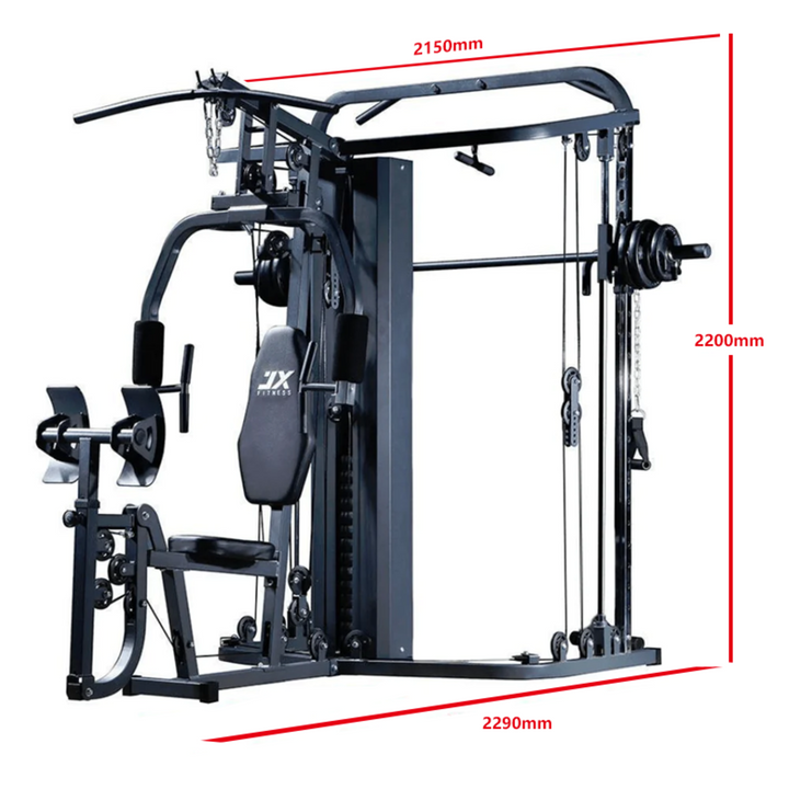 Miracle Fitness All-in-One Home Gym with Smith Machine