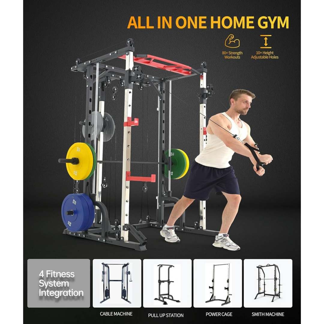 1441 Fitness All-in-One Smith &amp; Cable Machine
