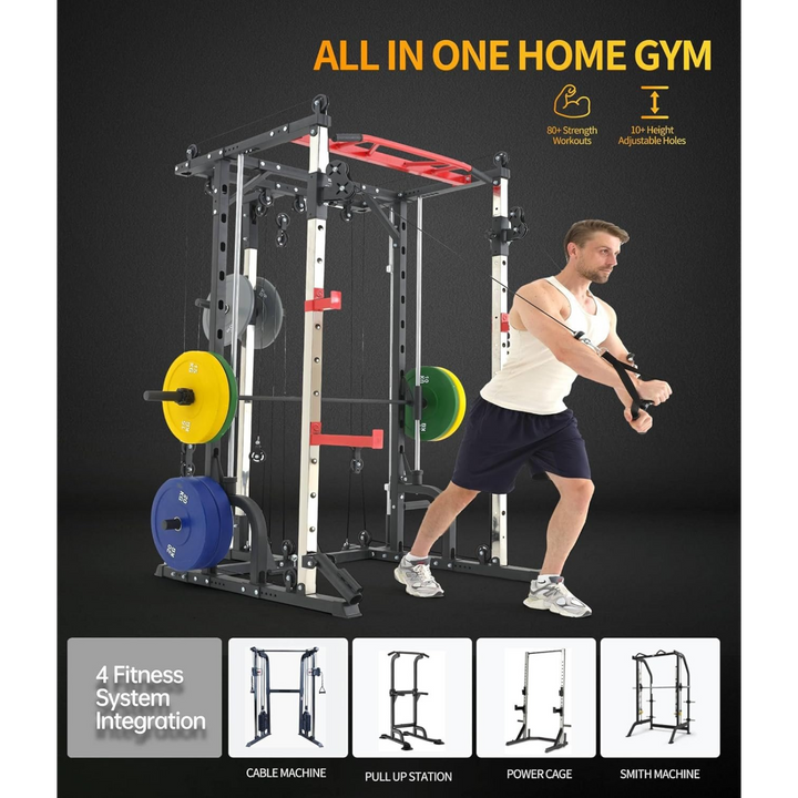 1441 Fitness All-in-One Smith &amp; Cable Machine