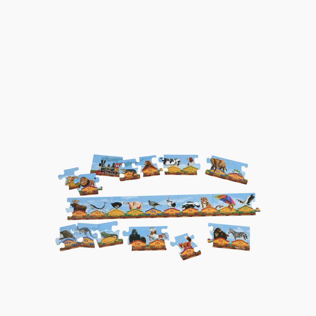 Melissa &amp; Doug Alphabet Train Floor Puzzle (28 Pcs)