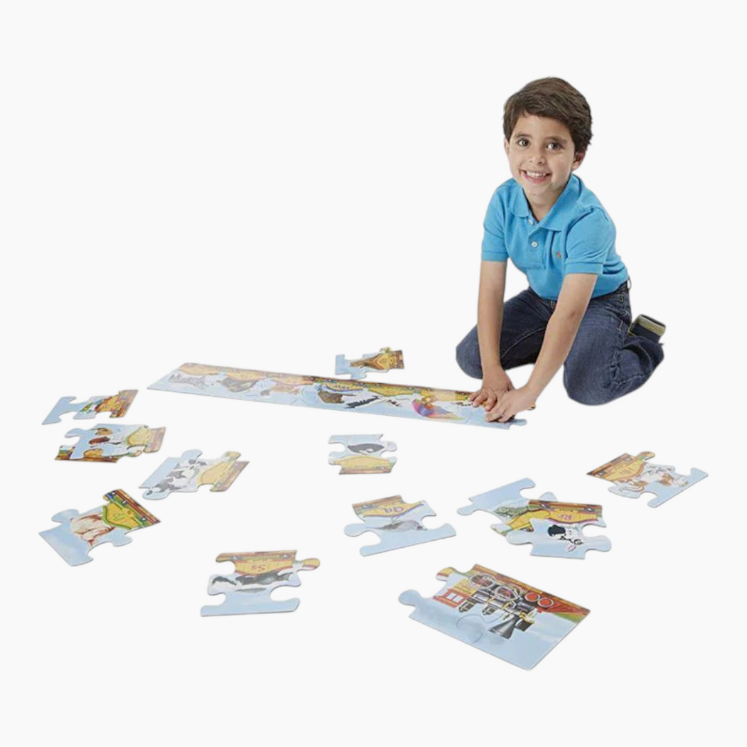 Melissa &amp; Doug Alphabet Train Floor Puzzle (28 Pcs)