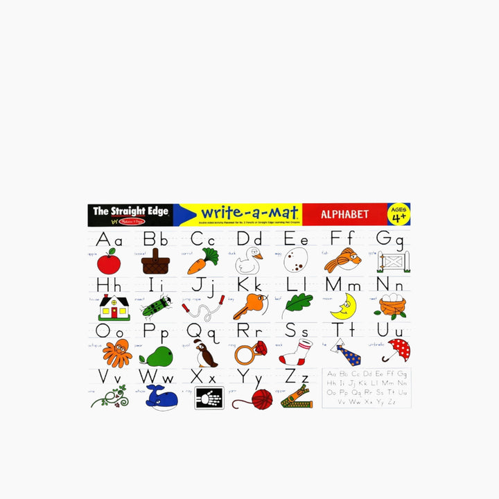 Melissa &amp; Doug six-pack alphabet write-a-mats for learning