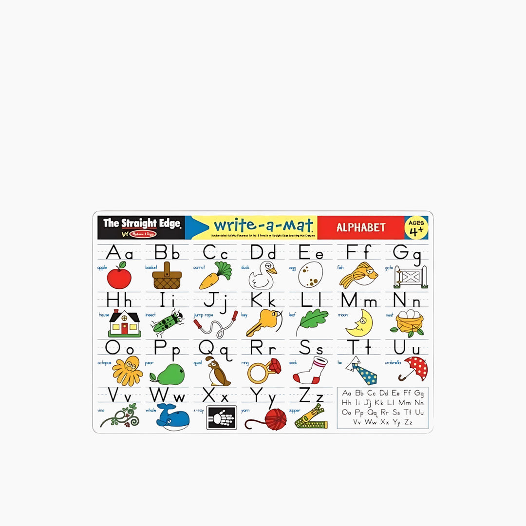 Melissa &amp; Doug six-pack alphabet write-a-mats for learning