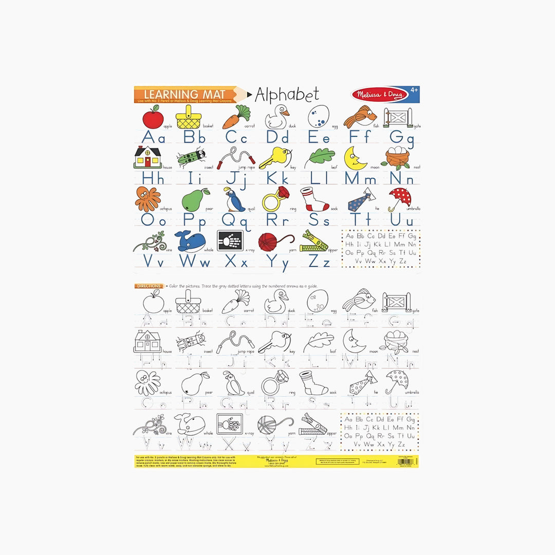 Melissa &amp; Doug six-pack alphabet write-a-mats for learning