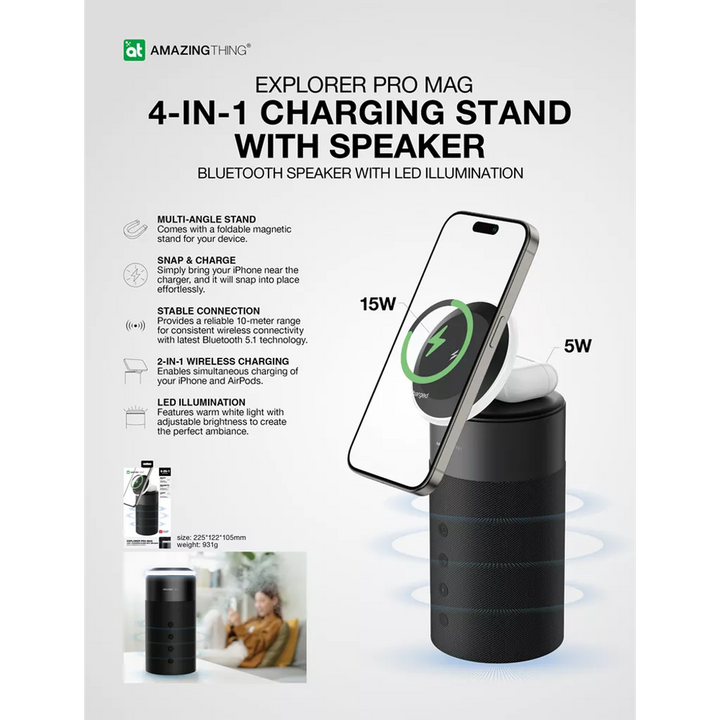 Amazing Things Explorer Pro Mag 4-in-1 Stand &amp; Speaker