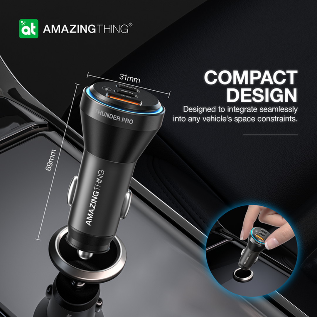 شاحن سيارة Amazing Things Flexipower 63W