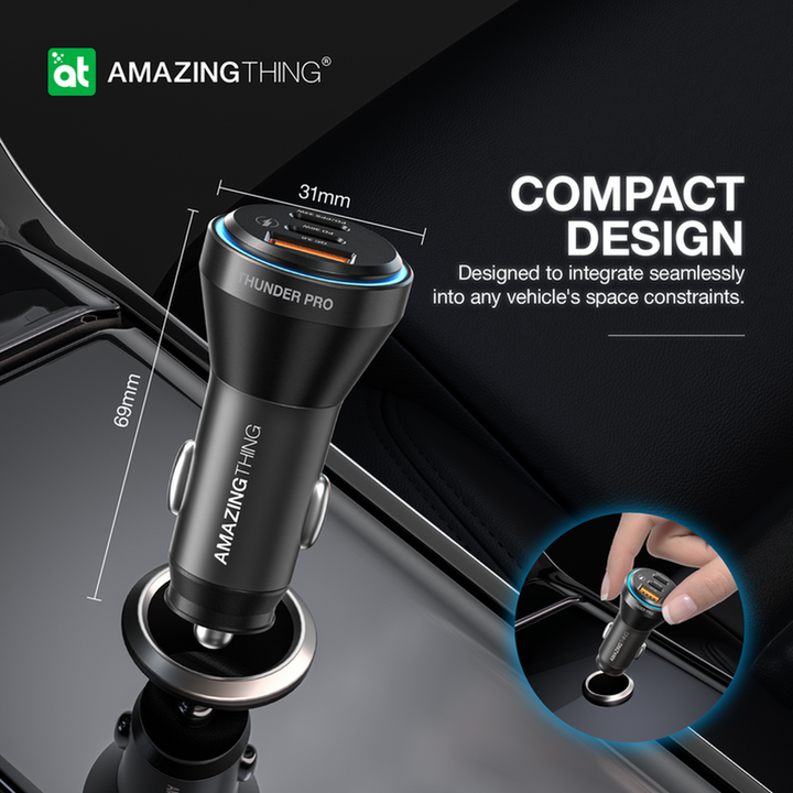 شاحن سيارة Amazing Things Flexipower 63W
