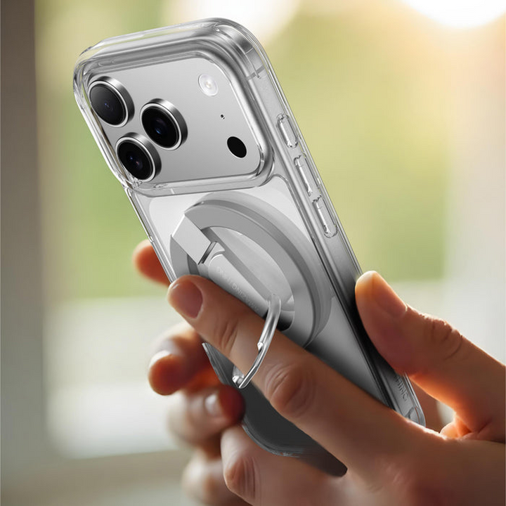 أشياء مدهشة شيء مدهش - جراب هاتف آيفون 17 متوافق مع MagSafe بتصميم Mag بسيط - شفاف