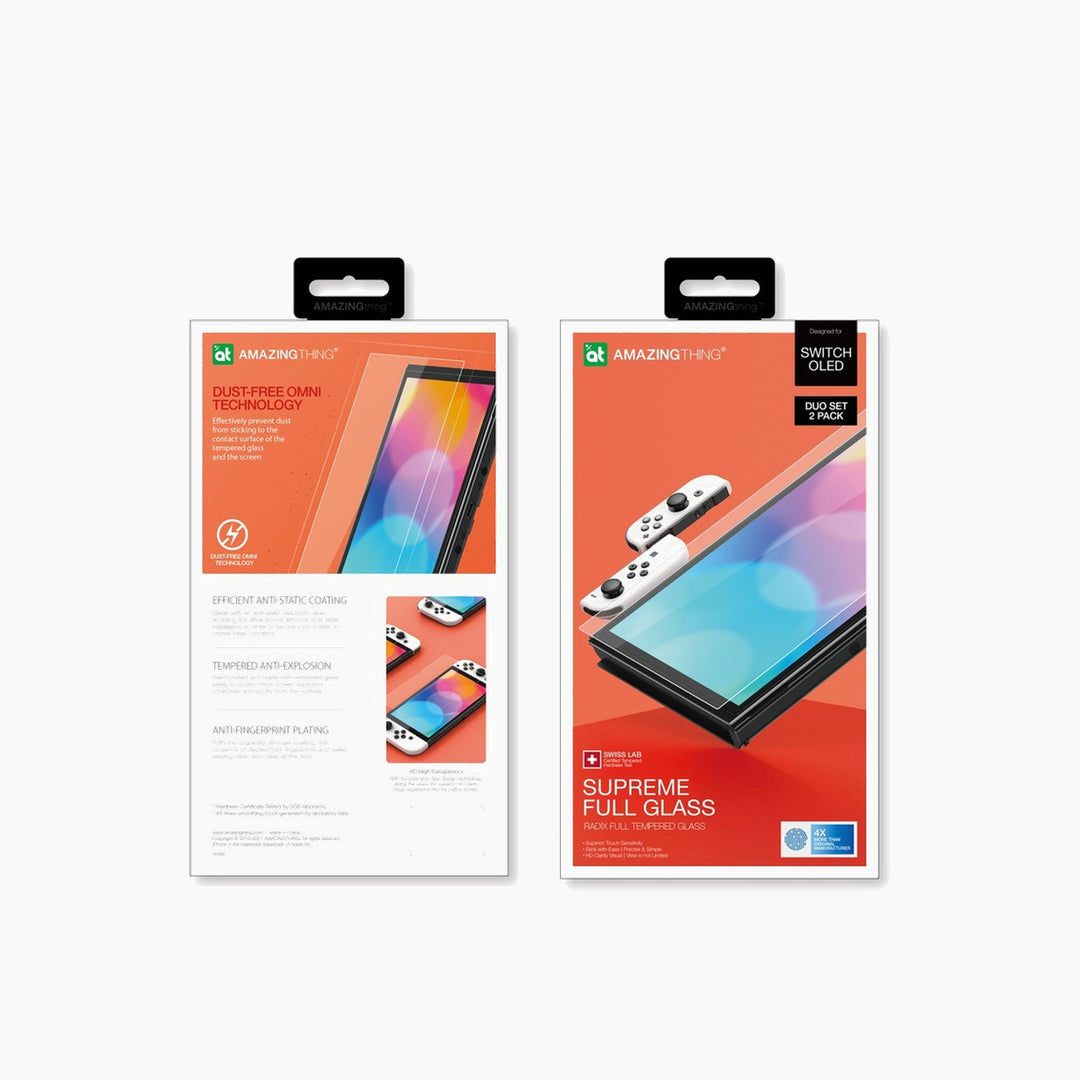 مجموعة Radix Full Glass الثنائية المذهلة مقاس 7 بوصات – Switch OLED