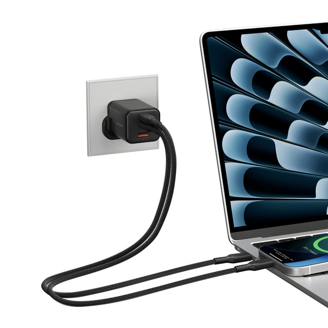 أشياء مذهلة أشياء مذهلة - شاحن جداري Thunder Pro Gan 65W 3 منافذ 1A+2C