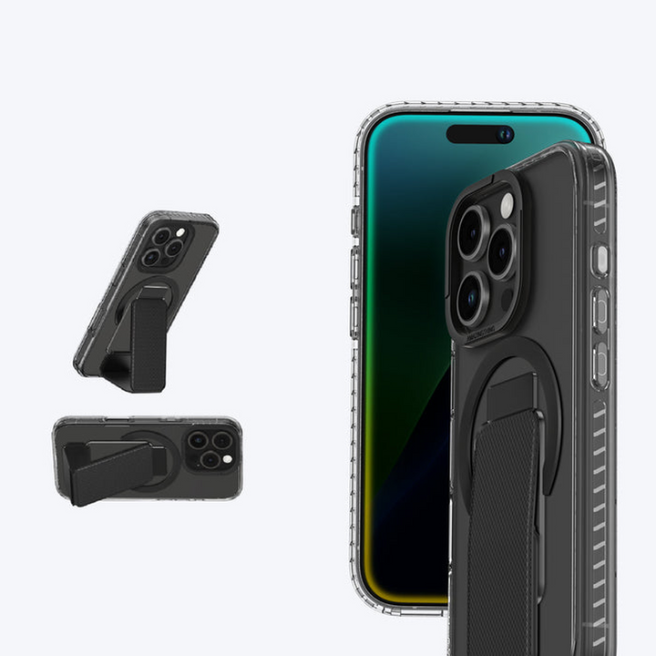 أشياء مدهشة - Titan Pro + جراب Magsafe حامل لهاتف iPhone 16 Pro Max مقاس 6.9 بوصة - أسود