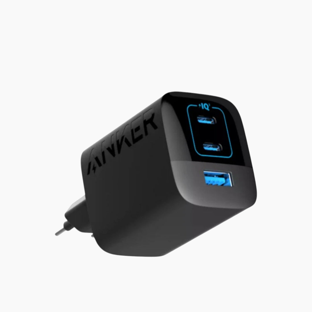 Anker 336 67W charger adapter with two USB-C and one USB-A port